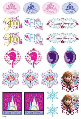 Frozen Edible Icing Character Icon Sheet - Click Image to Close